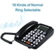 thumbnail image 4 of Teléfono fijo con cable de escritorio con botones grandes Llamadas manos libres Brillo de pantalla a Abanopi  Negro, 4 of 7