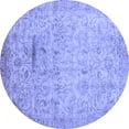 thumbnail image 1 of Ahgly Company Indoor Round Oriental Blue Traditional Area Rugs, 7' Round, 1 of 4