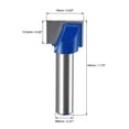 thumbnail image 2 of Unique Bargains 16mm Dia 8mm Shank Bottom Cleaning Router Bit 2 Flutes Carbide Tipped Cutter Uncoated for Woodworking, 2 of 5