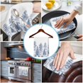 thumbnail image 3 of Navy Blue Pastoral Tree 1 Pack Kitchen Towel, Water Absorbent Dish Towel, Vintage Botanical Spring Decorative Hand Towels - Quick Drying Cloth for Cooking Baking, 18x28 Inch, 3 of 8