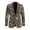 Dino Bone Camo, variant on Western Cowboy & Desert Cactus Print Polyester Men Suit Coat with Elegant, Slim Fit Regular Fit Dress Jacket for Prom