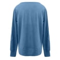 thumbnail image 4 of UKAP Ladies Knit Cardigan Long Sleeve Knitted Sweaters Winter Warm Sweater Basic Chic Tops Lake Blue XL, 4 of 5