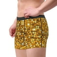 thumbnail image 2 of Yiaed Bright Shiny Golden Print Men's Soft Cotton Boxer Shorts Breathable Boxers Underwear Moisture-Wicking Underwear Stretch Boxer Briefs for Man-Large, 2 of 5