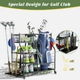 thumbnail image 3 of Golf Bag Storage Garage Organizer, Golf Club Bag Storage Rack, Extra Storage Rack for Golf Clubs, Fit for Garage, Shed, Basement, 3 of 7