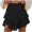 Black, variant on Jalioing Women's Shorts Summer Fashion Ruffle Waist Layered Shorts Loose Flowy Mini Skirts Tennis Golf Shorts
