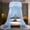 Blue, variant on Mosquito Net For Bed,Twin Bed Canopy,No-installation Ceiling-mounted Dome Mosquito Net,Mosquito Net Bed Canopy for Girls, Princess-Style Round Hoop Bed Canopy, Dome Mosquito Netting(Gray)