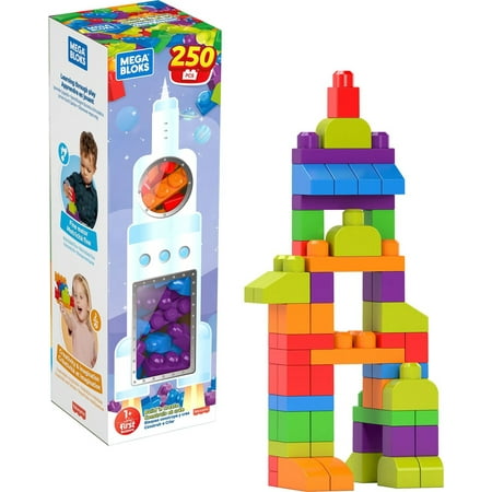 MEGA BLOKS Building Toy Blocks Build n Create Fisher-Price (250 Pieces) for Toddler