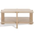 thumbnail image 6 of SAFAVIEH Couture Quigley Contemporary Oak Veneer Coffee Table, Weathered Grey, 6 of 11