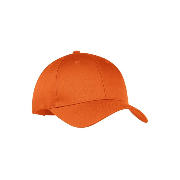 6-Panel Twill Cap, Orange