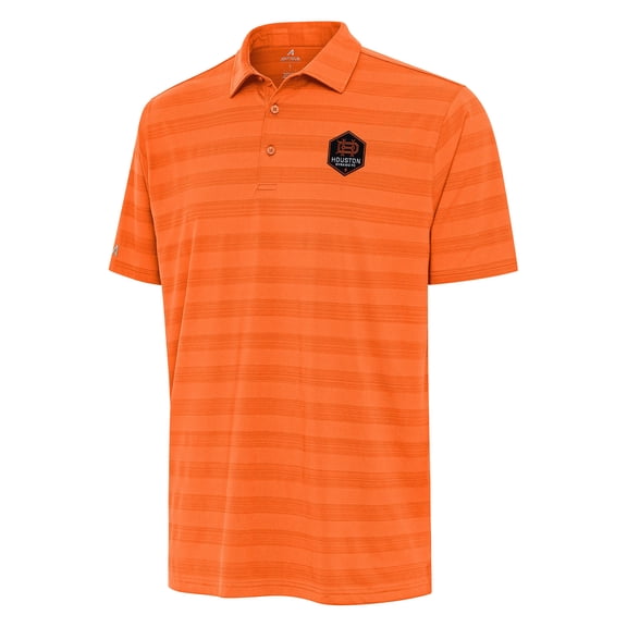Men's Antigua Orange Houston Dynamo FC  Tunnel Polo