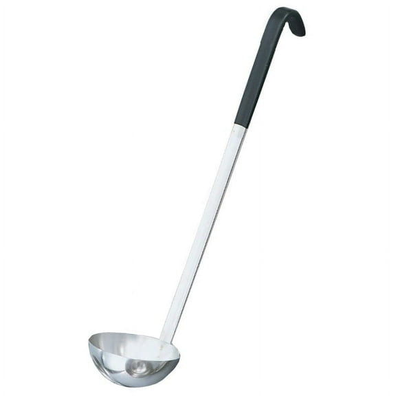Vollrath 58066 Black Handled 8 Ounce Stainless Steel Ladle