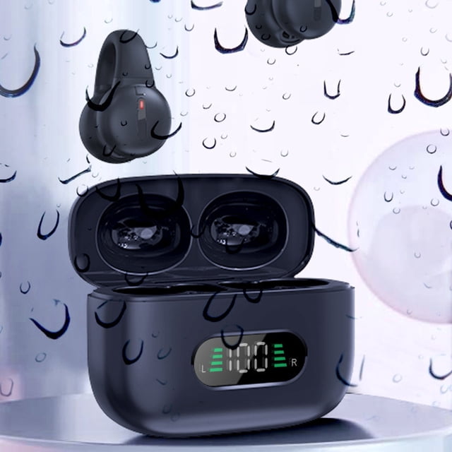 Auriculares Bluetooth, Auriculares inalámbricos, Auriculares Bluetooth Nuevos Auriculares Bluetooth 5.2 Intraaurales Inalámbricos Deportivos Mini Auriculares con Pantalla Digital Contenedor de Carga A