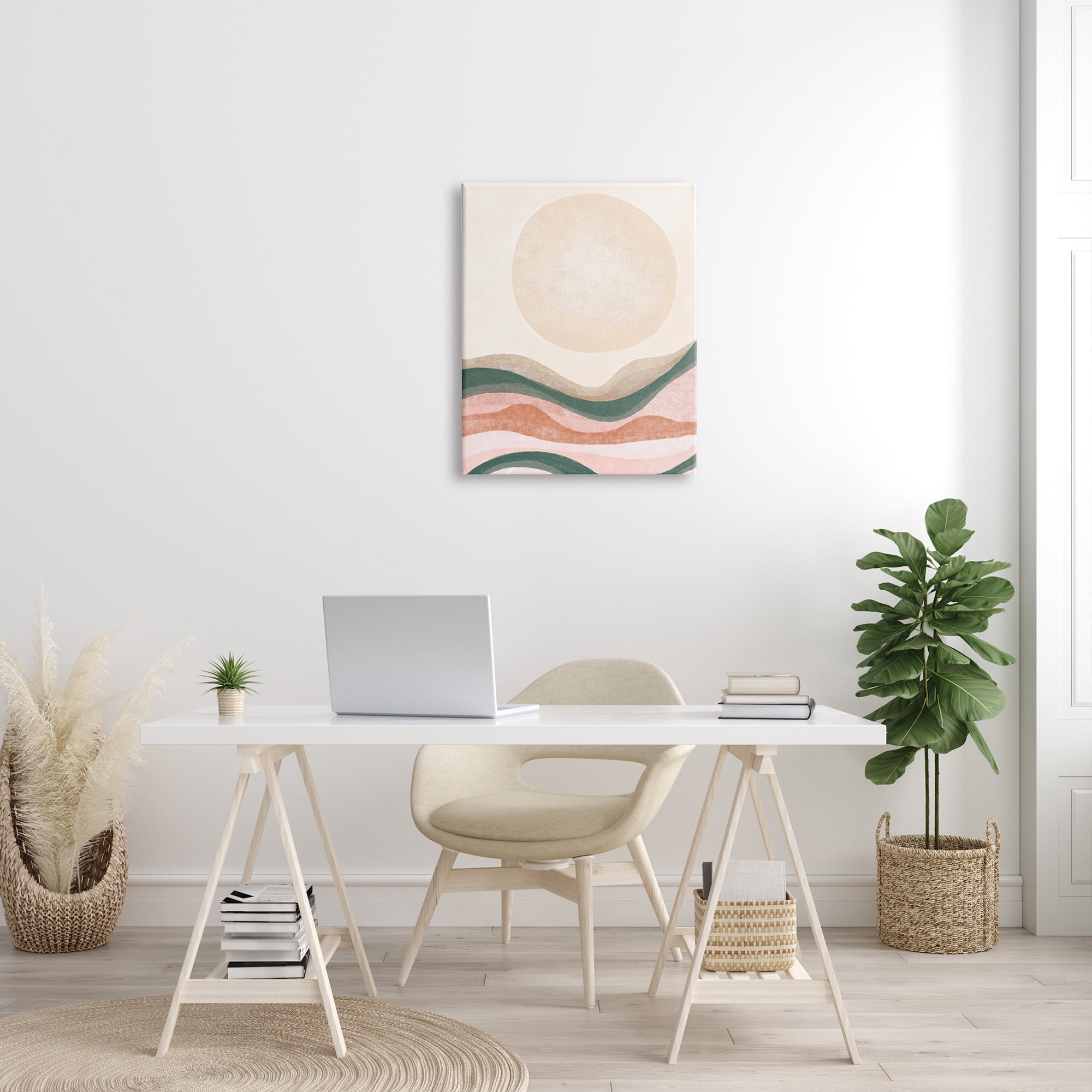 Stupell Indtries Desert Canyon Abstract Landscape Full Sun Soft Neutrals,24 x 30,Design by Daphne Polselli