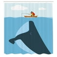 thumbnail image 3 of Ambesonne Vintage Shower Curtain, Sun Ship Cartoon, 69"Wx75"L, Multicolor, 3 of 5
