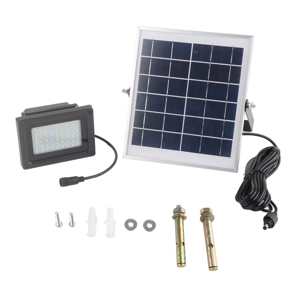 Luces solares al aire libre, luz de sensor de movimiento impermeable LED solar luces de inundación luz de pared al aire libre 54 LED sensor de luz al aire libre jardín escaleras patio lámpara de segur