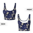 thumbnail image 6 of Uemuo Lilies Flowers Pattern Women's Sports Bra - High Impact Support, Breathable, and Comfortable Athletic Bra for Running, Yoga, and Workouts, 6 of 9