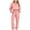 Pink, variant on hoksml Women's Two Piece Outfits Matching Sets Half Zipper Hoodies Long Sleeve Solid Pullover Sweatshirt Tops and Wide Leg Pants Tracksuit Lounge Sets