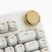 Azio IZO Bluetooth and USB Mechanical Computer Keyboard, Blue Switches (White Blossom), IK103-US