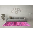 thumbnail image 3 of Ahgly Company Indoor Round Persian Pink Traditional Area Rugs, 4' Round, 3 of 4