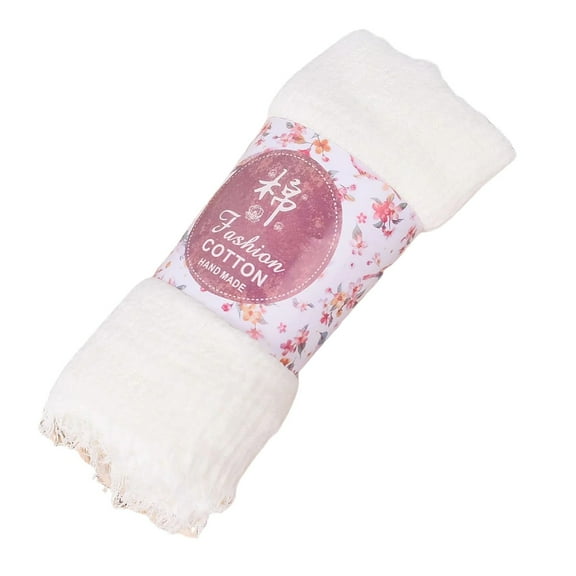 WCJM FemaleLarge Size Breathable Cotton Scarf Headkerchief For Women Head Neck Headwear Wrap Shawl White