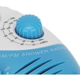thumbnail image 5 of Waterproof Shower Radio, Portable AM/FM Speaker with Adjustable Volume, Hanging Top Handle, Mini Battery Operated Radio for Bathroom, Kitchen, Outdoor Use, 5 of 5
