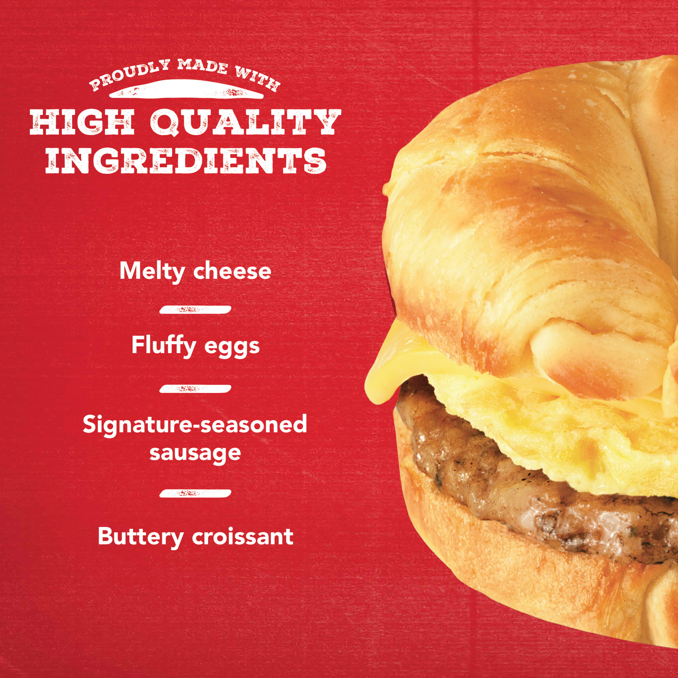 Jimmy Dean Sausage Egg & Cheese Croissant Sandwich, 36 oz, 8 Count (Frozen) - image 8 of 19