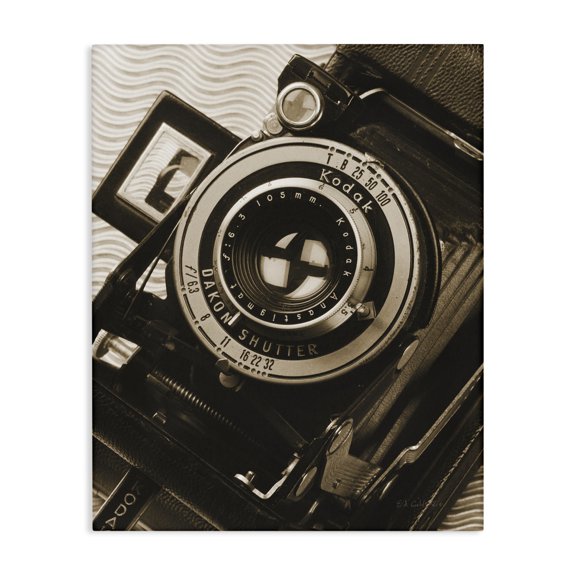 Stupell Industries Eclectic Vintage Camera Sepia Photograph Canvas Art, 30 x 40, by Ed Goldstein
