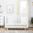 thumbnail image 2 of Davinci Marley Modern Pine Wood 3-In-1 Convertible Crib in White/Natural, 2 of 11