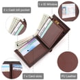 thumbnail image 4 of LOUEBICA Wallets for Men Minimalist Bifold Front Pocket Wallets with 1 ID Window 7 Card Slots, 4 of 6
