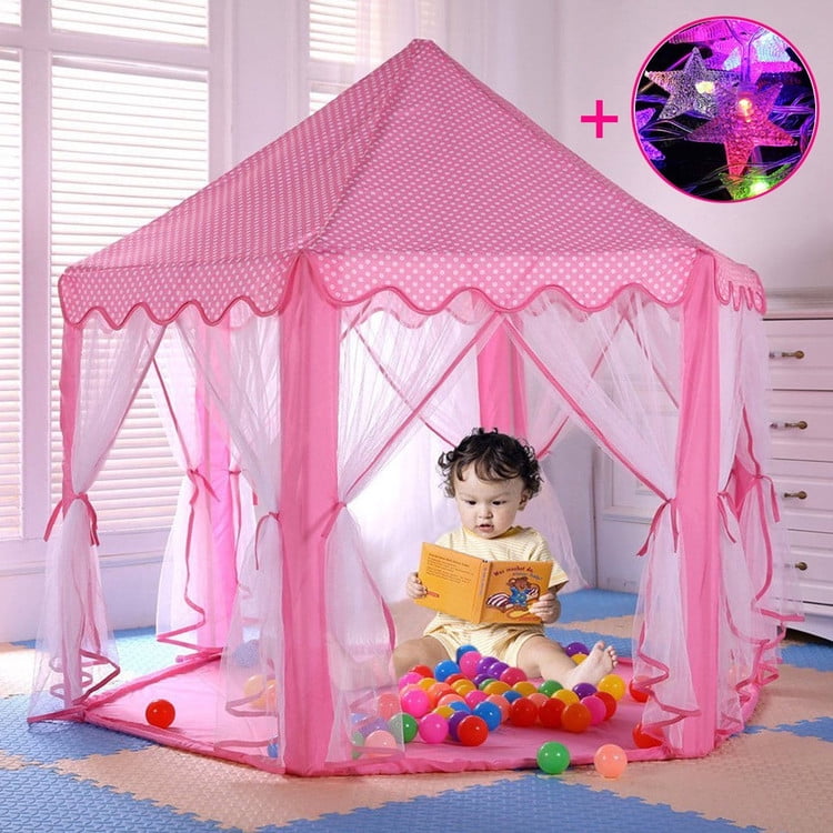 Princess Girls Kids Castle Play Tent Outdoor Indoor Baby House Game Playhouse US 