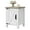 White, variant on GALAXHERO Nightstand with Charging Station, Farmhouse Narrow Side Table with Barn Door, Wooden Bedside Table for Bedroom, End Tables for Living Room, Rustic Brown