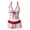 Red, variant on Women's Polka Dot Two-Piece Bikini Set with High Waist Bottoms – Push-Up Tankini Top with Tie Side Detail for Beach, Pool & Summer Vacation – Stretchy Retro Swimwear (S-XL)