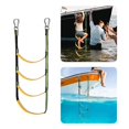 thumbnail image 4 of Escalera de cuerda para bote de 3/4/5 escalones Escalera de baño blanda Escalera de cuerda plegable para kayak Ca PJU, 4 of 5