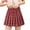 Wine, variant on Womens High‑Waisted Pleated Mini Skort Built‑in Lining Casual Tennis Cheerleader Skirt for Daily Sports Wear Wine,XS
