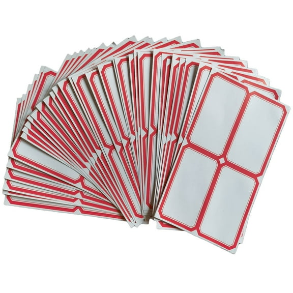 200pcs Colorful Border Name Tag Labels Self-Adhesive Label Name Tag Stickers for Clothes Home  Classroom Office.