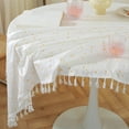 thumbnail image 5 of Qiweii French Small Fresh Floral Lace Tablecloth Waterproof Rectangle Round Table Linen INS Wind Villatic Home Dining Decor, 5 of 6