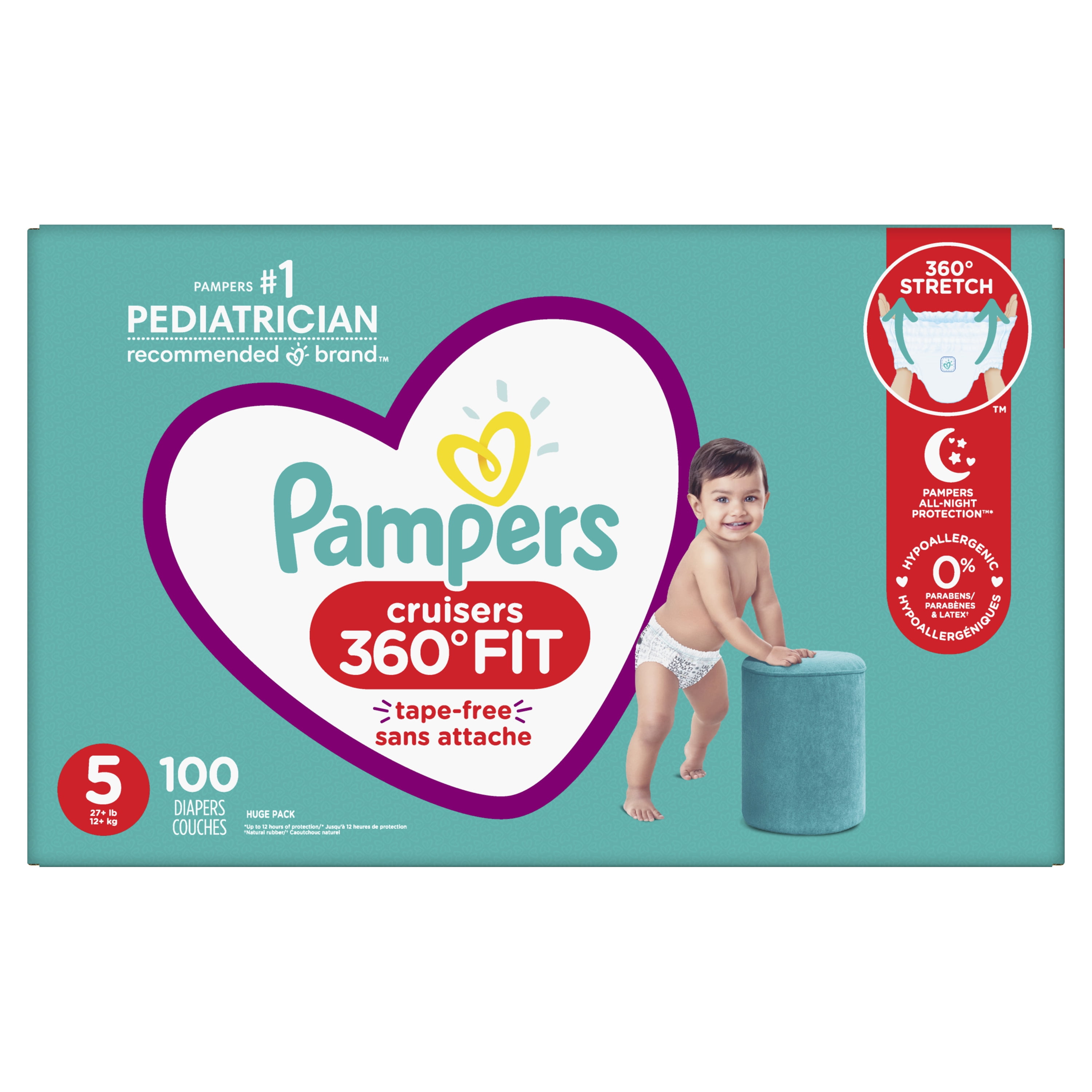 walmart pampers 360 size 5