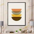 thumbnail image 3 of Designart Abstract Geometric Half Moons In Earth Tones FLOAT FRAME WALL ART, 3 of 4