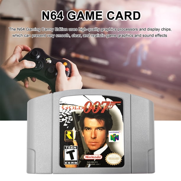 Tarjeta De Cartucho De Juegos Versión de EE. UU. Tarjeta de versión de serie para N64 (007 GoldenEye 007)