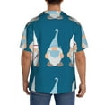 thumbnail image 5 of Naloa Nurse Doctor Gnomes Men's Loose Fit Cuban Collar Short-Sleeve Shirt with Button-down and Chest Pocket for Everyday Wear Outings - 4X-Large, 5 of 7