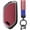 Red-usa Flag, variant on Key Fob Cover Compatible with Kia Telluride Sorento Picanto K3 K4 K5 K8 Sportage Carens Morning Carnival EV3 EV5 EV6 EV9 2022-2026 Leather/Metal 5 Button Keychain Case Holder Protector