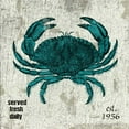 thumbnail image 3 of Grey, Jace 12x12 Black Modern Framed Museum Art Print Titled - Crab No Band Teal, 3 of 5