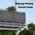 thumbnail image 4 of Filet d'Ombrage pour Balcon Écran d'Intimité de Balcon Couverture de Remplacement Anti-Soleil Rafraîchissant Résistant aux Intempéries Clôture Pare-Vent pour Extérieur Cour Arrière Patio Gris Pâle, 4 of 9