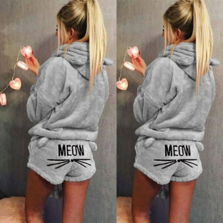 Meow shorts best sale and hoodie