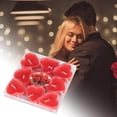 thumbnail image 1 of Une Boîte de 9 Bougies Chauffe-Plat Rouges de Repentance, 9 Bougies Chauffe-Plat en Pvc en Boîte pour la Saint-Valentin, Bougie de Demande en Mariage Exquise en Forme de Cœur, Bougie Plaquée avec Mot Image, Petite Bougie, 1 of 8