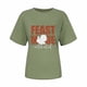thumbnail image 4 of Camiseta de manga corta con estampado de Acción de Gracias informal para mujer Fridja  zx2800, 4 of 7