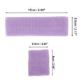 thumbnail image 4 of Unique Bargains 1 Set Soft Headband with Wristband Solid Color Headband for Sport Light Purple, 4 of 6
