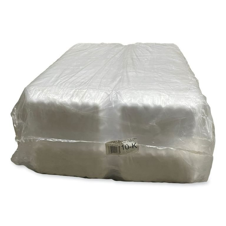 Meat Trays, #10K, 10.75 x 5.95 x 1.87, White, 250/Carton Meat Trays, #10K, 10.75 x 5.95 x 1.87, White, 250/Carton