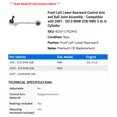 thumbnail image 2 of Front Left Lower Rearward Control Arm and Ball Joint Assembly - Compatible with 2007 - 2013 BMW 328i RWD 3.0L 6-Cylinder 2008 2009 2010 2011 2012, 2 of 2