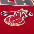 thumbnail image 5 of Men's Mitchell & Ness  Red Miami Heat Hardwood Classics Throw It Back Premium T-Shirt, 5 of 5